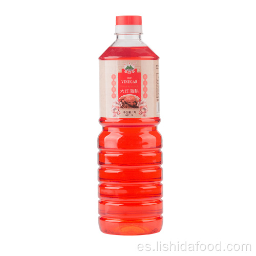 Botella de plástico de 1000 ml de vinagre rojo